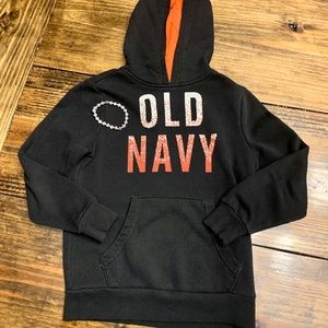 Old Navy Boys Black & Red Hoodie (S)